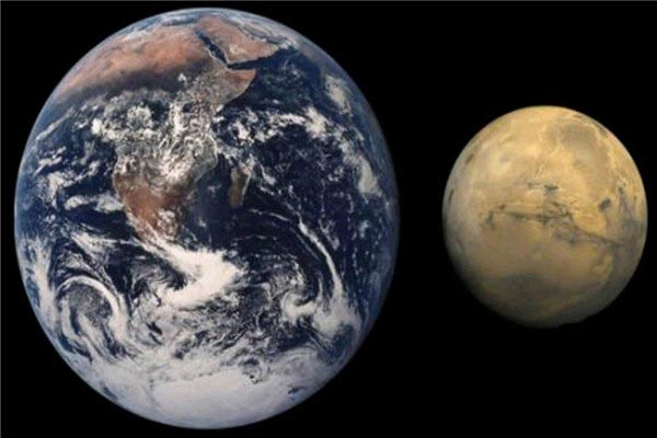 火星上看地球真实照片 火星上能观测到地球日出日落吗